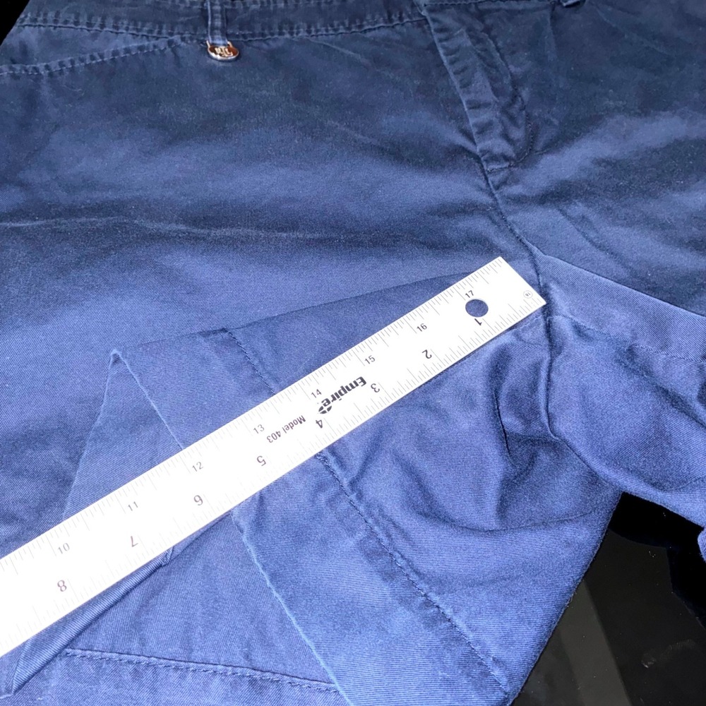 Lauren Ralph Lauren 100% Cotton Navy Blue Shorts Women Size 10 - Picture 7 of 9